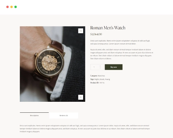طراحی سایت فروش ساعت
